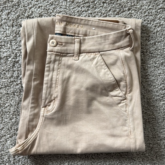 AE Women's Super hi rise baggy Wide Leg Short Length Pants - Picture 7 of 7